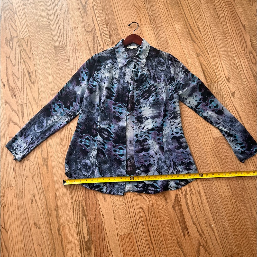 Cabi 609 - Medium Multicolor Python Print Shirt - image 7